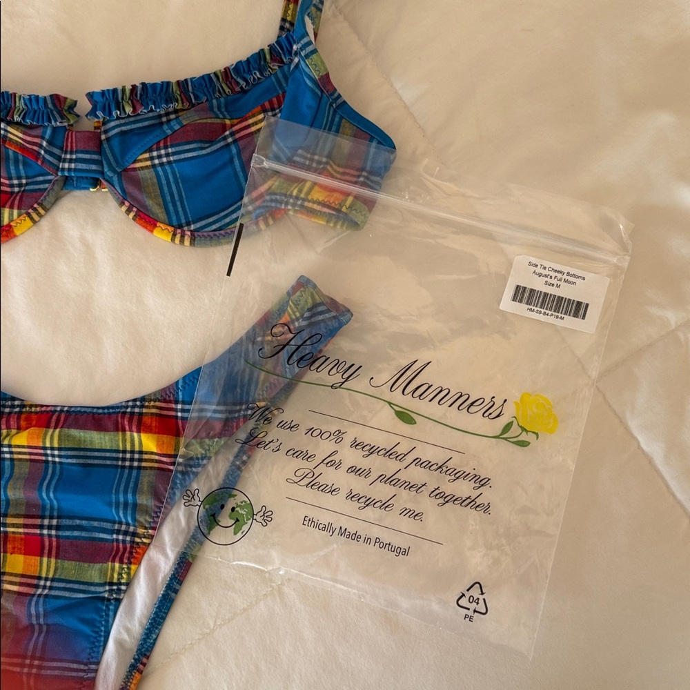Heavy Manners ‘Toulouse’ madras bikini set in size XS/Small - Picture 4 of 11